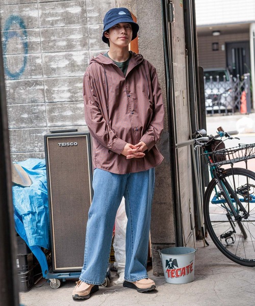 niko and...（ニコアンド）の「フード付きチェックシャツ（シャツ/ブラウス・メンズ・オレンジ/グリーン・MEDIUM/LARGE）」の3枚目の写真