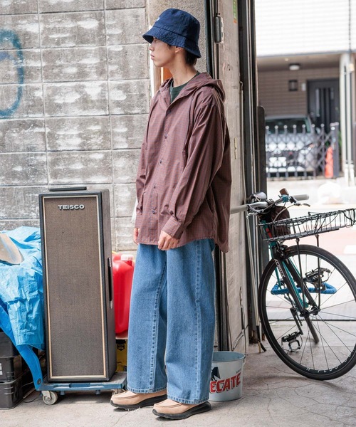 niko and...（ニコアンド）の「フード付きチェックシャツ（シャツ/ブラウス・メンズ・オレンジ/グリーン・MEDIUM/LARGE）」の4枚目の写真
