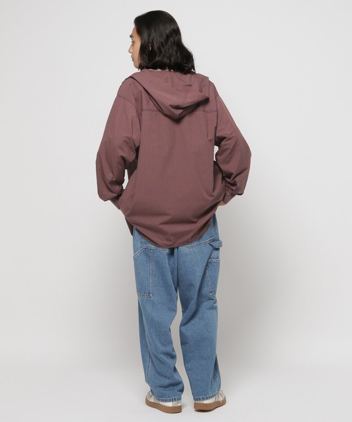 niko and...（ニコアンド）の「フード付きチェックシャツ（シャツ/ブラウス・メンズ・オレンジ/グリーン・MEDIUM/LARGE）」の11枚目の写真