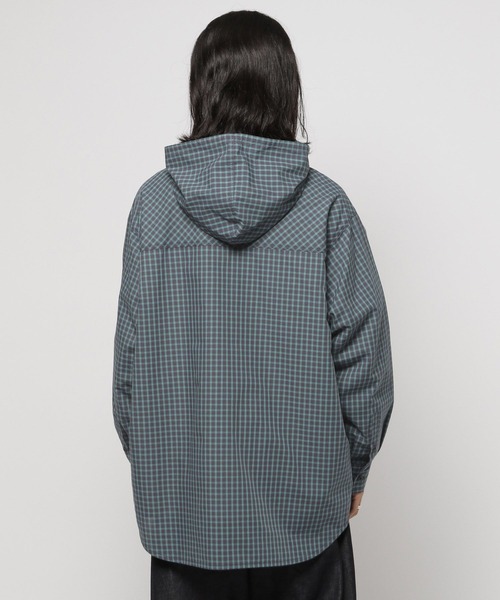 niko and...（ニコアンド）の「フード付きチェックシャツ（シャツ/ブラウス・メンズ・オレンジ/グリーン・MEDIUM/LARGE）」の20枚目の写真