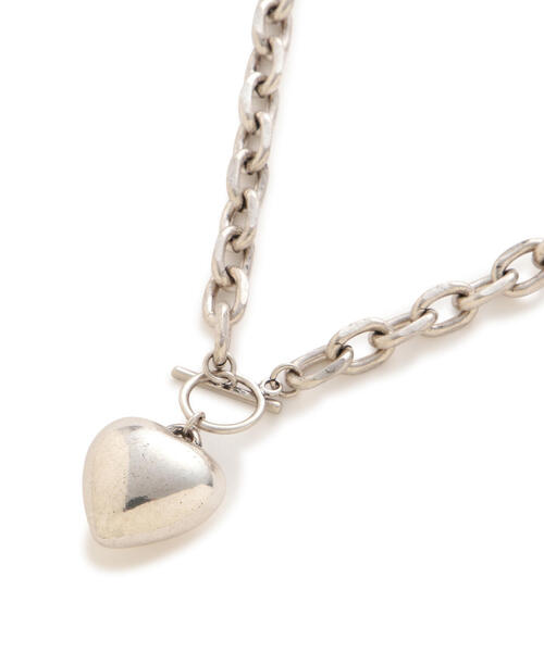 FREE'S MART（フリーズマート）の「ビッグハートチェーンネックレス（ネックレス・レディース・シルバー/ゴールド・ﾌﾘ-）」の10枚目の写真