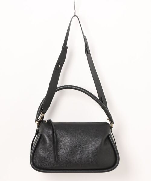 LORISTELLA(ロリステッラ)の「【LORISTELLA】ミディアムサイズシュリンクレザーバッグ(Q46343)(ハンドバッグ・レディース・グレイッシュベージュ/ブラック・ALL)」の12枚目の写真