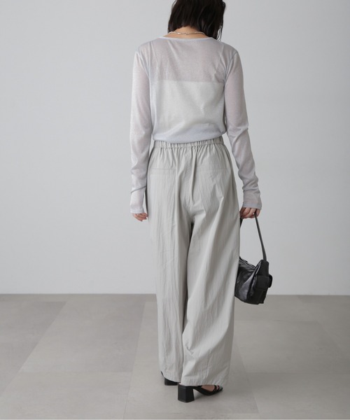 FREE'S MART（フリーズマート）の「◆クルーネックラメカットソー（Tシャツ/カットソー・レディース・ブラック/グレー/パープル・FREE）」の21枚目の写真