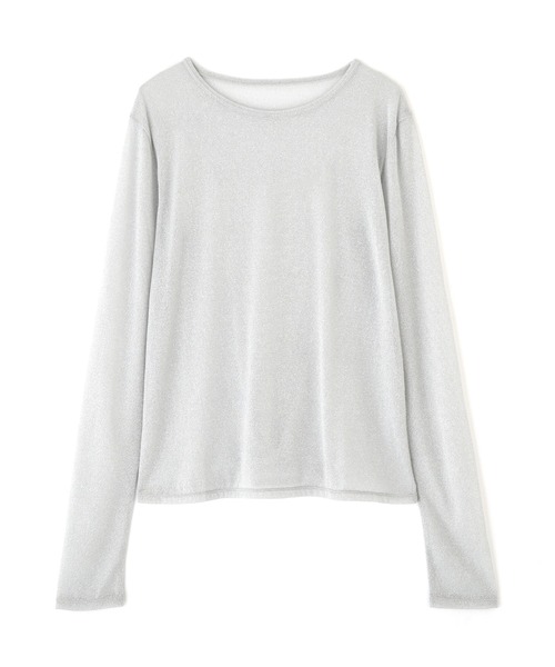 FREE'S MART（フリーズマート）の「◆クルーネックラメカットソー（Tシャツ/カットソー・レディース・ブラック/グレー/パープル・FREE）」の19枚目の写真