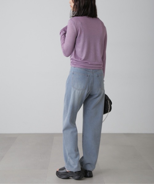 FREE'S MART（フリーズマート）の「◆クルーネックラメカットソー（Tシャツ/カットソー・レディース・ブラック/グレー/パープル・FREE）」の12枚目の写真