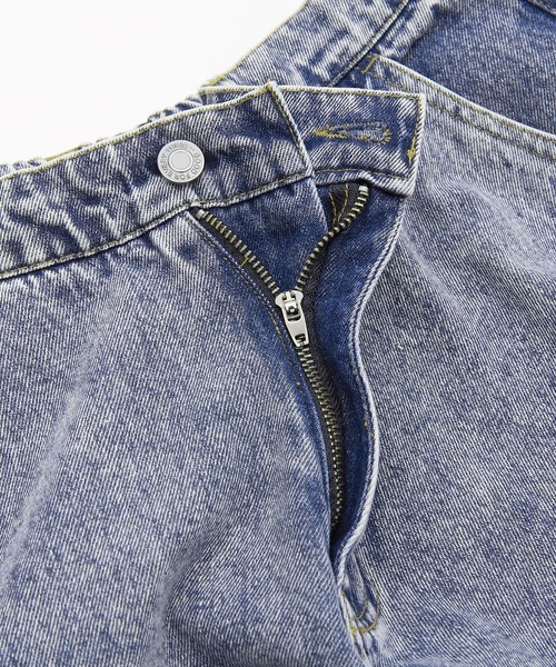 SIDEWAY STANCE（サイドウェイスタンス）の「【SIDEWAY STANCE】デニム ケミカル ワイド カーゴパンツ（デニムパンツ・メンズ・ブラック/ネイビー・SMALL/MEDIUM/LARGE）」の14枚目の写真