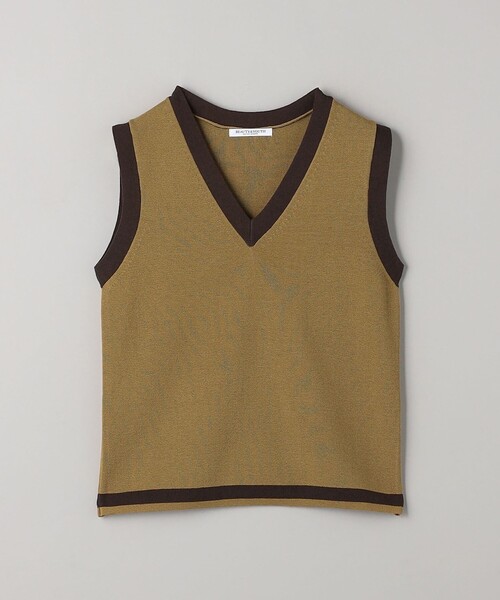 BEAUTY&YOUTH UNITED ARROWS（ビューティーアンドユースユナイテッドアローズ）の「ライン ニットベスト（ベスト・レディース・オリーブ/ダークブラウン・FREE）」の11枚目の写真