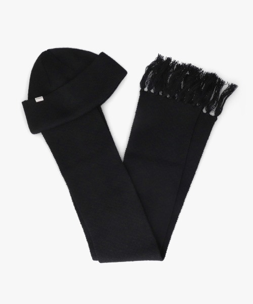 OVERRIDE（オーバーライド）の「OVERRIDE  KNIT WINTER SCARF WATCH SG / オーバーライド（ニットキャップ/ビーニー・レディース・ブルー/ブラック/ホワイト・57~59cm）」の7枚目の写真