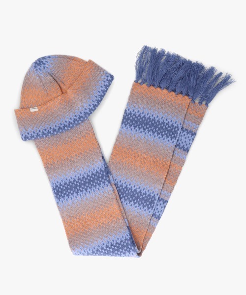 OVERRIDE（オーバーライド）の「OVERRIDE  KNIT WINTER SCARF WATCH SG / オーバーライド（ニットキャップ/ビーニー・レディース・ブルー/ブラック/ホワイト・57~59cm）」の10枚目の写真