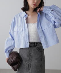 FREE'S MART | ◆ビッグポケットショート丈シャツ(シャツ/ブラウス)