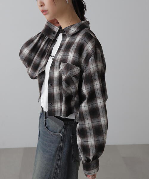 FREE'S MART（フリーズマート）の「◆ビッグポケットショート丈シャツ（シャツ/ブラウス・レディース・ブラウン系その他/ブルー/ワンウォッシュ/ホワイト・FREE）」の19枚目の写真