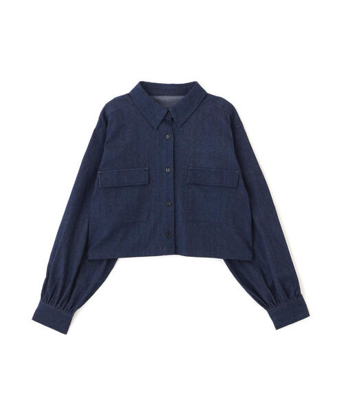 FREE'S MART（フリーズマート）の「◆ビッグポケットショート丈シャツ（シャツ/ブラウス・レディース・ブラウン系その他/ブルー/ワンウォッシュ/ホワイト・FREE）」の13枚目の写真