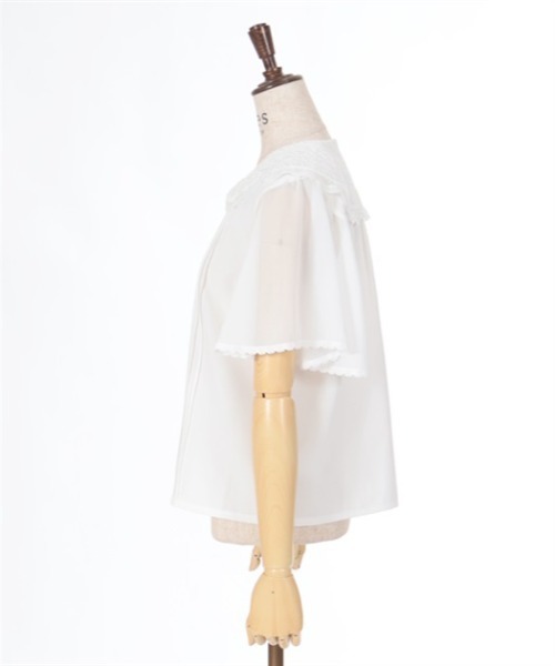 axes femme(アクシーズファム)の「レースセーラー刺繍ブラウス(シャツ/ブラウス・レディース・ホワイト/ピンク/ブラック・FREE)」の17枚目の写真