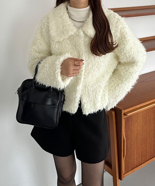 セール】[軽い]ショートファージャケット（その他アウター