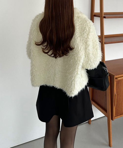 セール】[軽い]ショートファージャケット（その他アウター