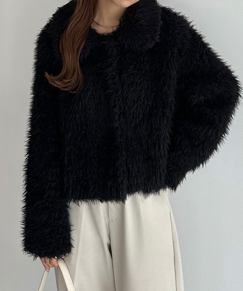 セール】[軽い]ショートファージャケット（その他アウター