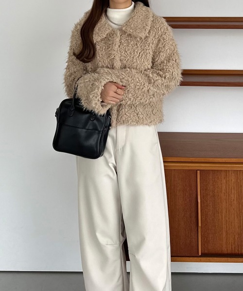 セール】[軽い]ショートファージャケット（その他アウター