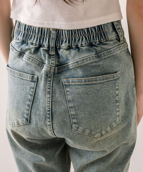 OLIVE des OLIVE（オリーブデオリーブ）の「美脚フレアストレッチデニムパンツ（その他パンツ・レディース・サックスブルー/ネイビー・MEDIUM/SMALL）」の16枚目の写真