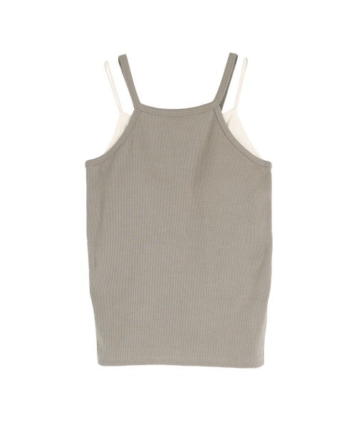 :ETHROF(イーサオブ)の「BICLOLOR LAYERED CAMISOLE(キャミソール・レディース・オフホワイト/ベージュ/ブラック・FREE)」の17枚目の写真