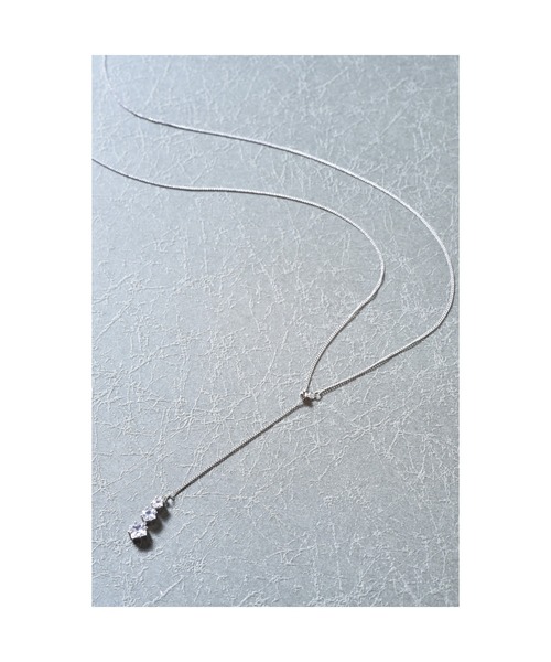 【Astyle】キュービックジルコニアY字ネックレス(MA)（ネックレス）｜tone（トーン） 5,797円