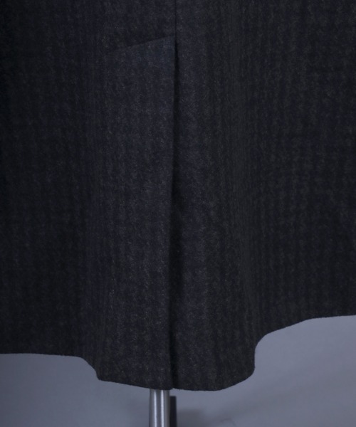 ANPAS(アンパス)の「ANPAS Melton Chester Coat/ANPAS 別注 メルトン オーバーサイズ チェスターコート レディース メンズ(チェスターコート・メンズ・グレー系その他・LL/M/L)」の6枚目の写真