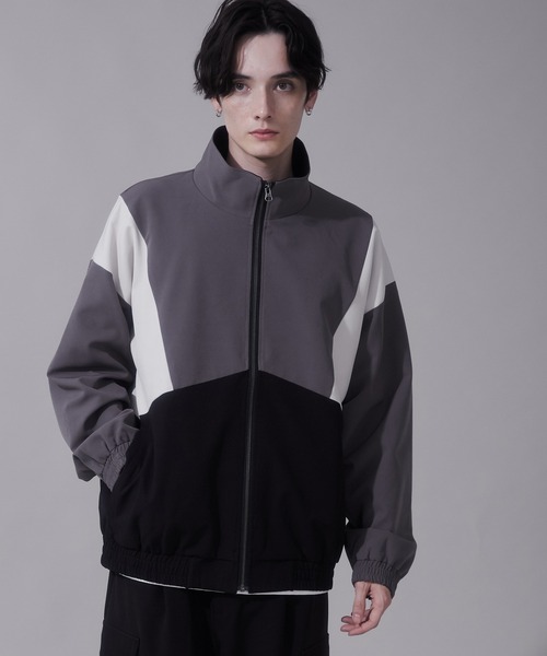 BROWNY（ブラウニー）の「BROWNY/トロミスタンドブルゾン（ブルゾン・メンズ・チャコール/サックスブルー・LARGE/MEDIUM）」の6枚目の写真