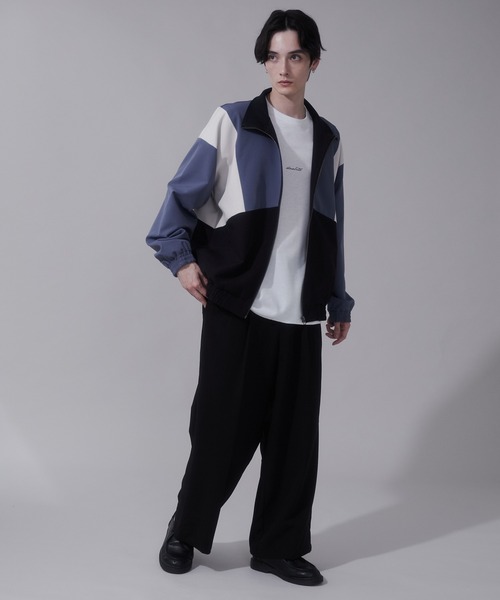 BROWNY（ブラウニー）の「BROWNY/トロミスタンドブルゾン（ブルゾン・メンズ・チャコール/サックスブルー・LARGE/MEDIUM）」の12枚目の写真