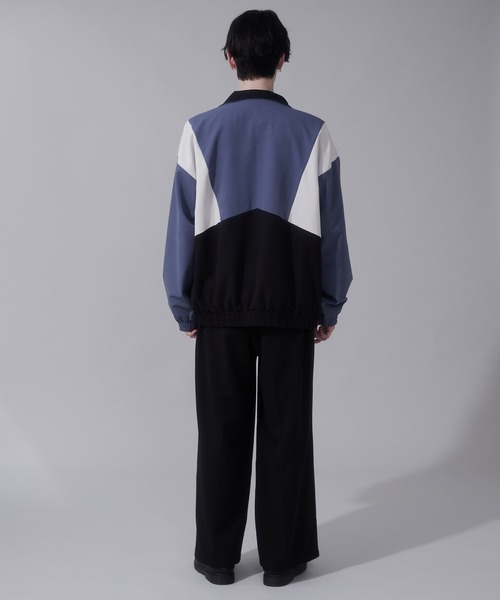 BROWNY（ブラウニー）の「BROWNY/トロミスタンドブルゾン（ブルゾン・メンズ・チャコール/サックスブルー・LARGE/MEDIUM）」の15枚目の写真