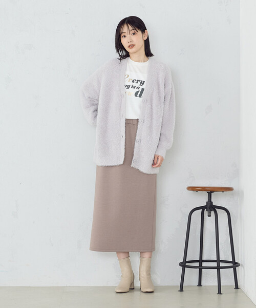 COMME CA ISM（コムサイズム）の「シャギー　カーディガン（カーディガン/ボレロ・レディース・ライトグレー/ブルー/チャコール/ホワイト/キャメル・FREE）」の6枚目の写真