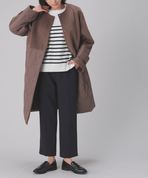 GLACIER lusso(グラシアルッソ)の「【抗菌防臭】テーパードパンツ(スラックス・レディース・チャコール/ネイビー/ベージュ/ブラック・S/M/L/LL)」の11枚目の写真