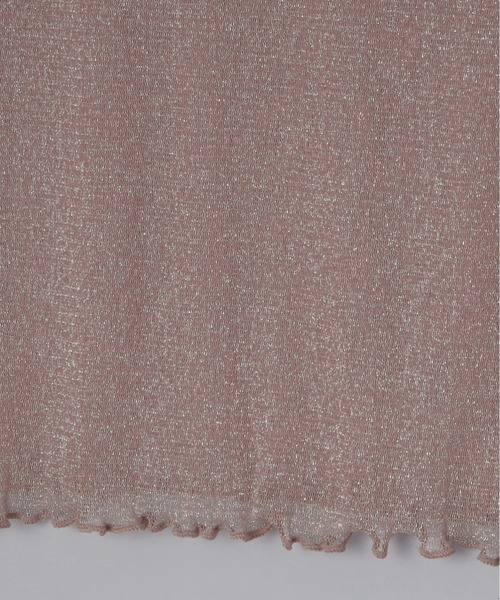 Olu.（オルドット）の「シアーラメトップス（Tシャツ/カットソー・レディース・ライトグレー/アイボリー/ピンク系その他・FREE）」の20枚目の写真