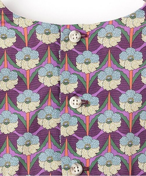 sense of wonder（センスオブワンダー）の「CHEVRONジャンパースカート（シャツワンピース・キッズ・ピンク/パープル/ブルー・90cm/100cm/110cm/120cm/130cm）」の9枚目の写真