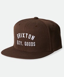 BRIXTON/ブリクストン キャップ WOODBURN NETPLUS フラットバイザー スナップバック 11691