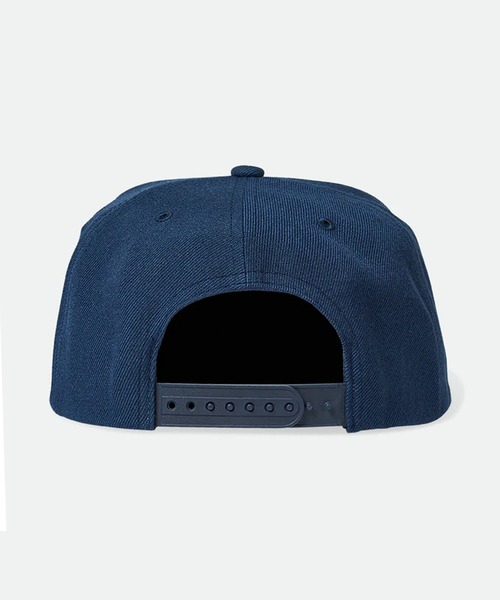 BRIXTON（ブリクストン）の「BRIXTON/ブリクストン キャップ WOODBURN NETPLUS フラットバイザー スナップバック 11691（キャップ・メンズ・ブラック/ネイビー/ブラウン・FREE）」の6枚目の写真