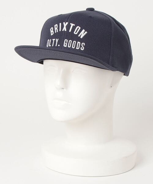 BRIXTON（ブリクストン）の「BRIXTON/ブリクストン キャップ WOODBURN NETPLUS フラットバイザー スナップバック 11691（キャップ・メンズ・ブラック/ネイビー/ブラウン・FREE）」の8枚目の写真