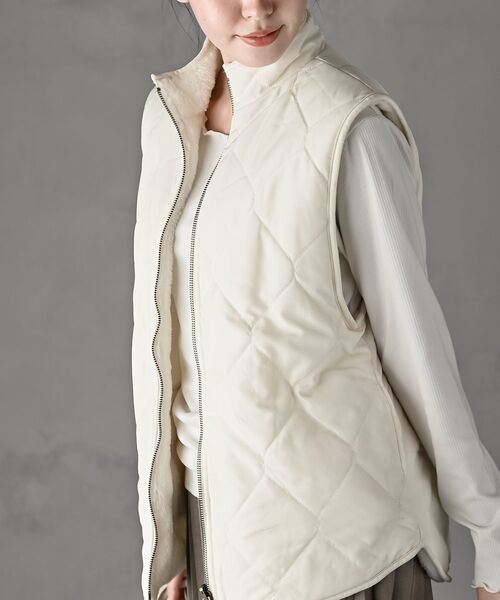 リバーシブルスタンドキルトベスト（ベスト）｜rps（アールピーエス