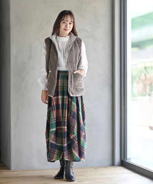 リバーシブルスタンドキルトベスト（ベスト）｜rps（アールピーエス