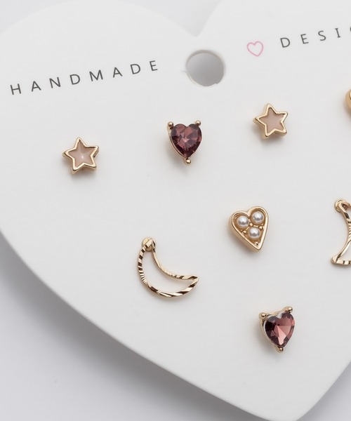 ★まりあページ★ハートピアスのみご購入24日までお取り置き ピアス かわいい ハート はあと プチサイズ スタッド ネジ式