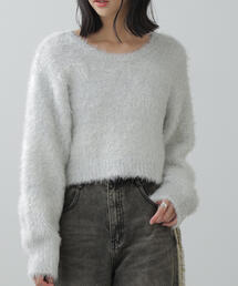 FREE'S MART | ◆ラメフェザープルオーバー(ニット/セーター)