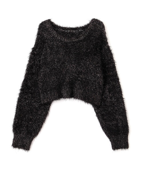 FREE'S MART（フリーズマート）の「◆ラメフェザープルオーバー（ニット/セーター・レディース・グレー/ピンク/ホワイト/ブラック・FREE）」の5枚目の写真