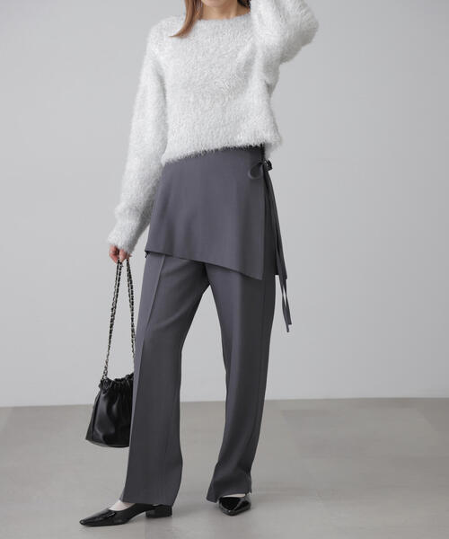 FREE'S MART（フリーズマート）の「◆ラメフェザープルオーバー（ニット/セーター・レディース・グレー/ピンク/ホワイト/ブラック・FREE）」の10枚目の写真