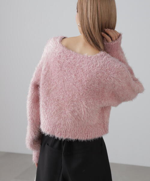 FREE'S MART（フリーズマート）の「◆ラメフェザープルオーバー（ニット/セーター・レディース・グレー/ピンク/ホワイト/ブラック・FREE）」の19枚目の写真