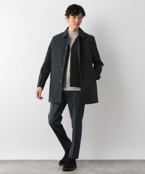 ブラックミンクコート ショート丈 半袖 カラーツーボタンロングコート | ファッション通販サイト NUGU