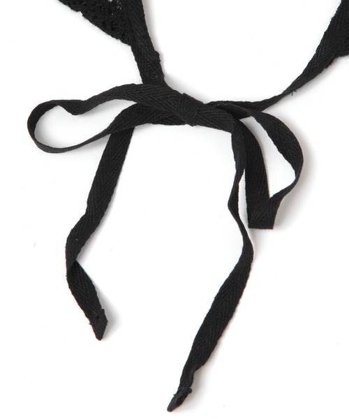LOWRYS FARM（ローリーズファーム）の「レースカーチフ  153199（その他ヘアアクセサリー・レディース・アイボリー/ブラック・FREE）」の5枚目の写真