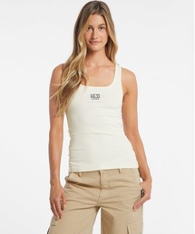 GUESS JEANS Tank Top Slim Rib Emb タンクトップ