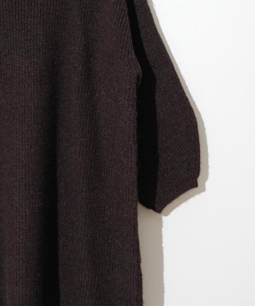 flower（フラワー）の「ウォーミーニットワンピース2（ワンピース・レディース・ホワイト/ブラウン・FREE）」の18枚目の写真