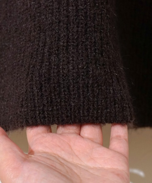 flower（フラワー）の「ウォーミーニットワンピース2（ワンピース・レディース・ホワイト/ブラウン・FREE）」の13枚目の写真