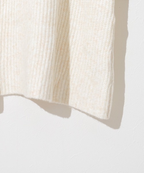 flower（フラワー）の「ウォーミーニットワンピース2（ワンピース・レディース・ホワイト/ブラウン・FREE）」の7枚目の写真