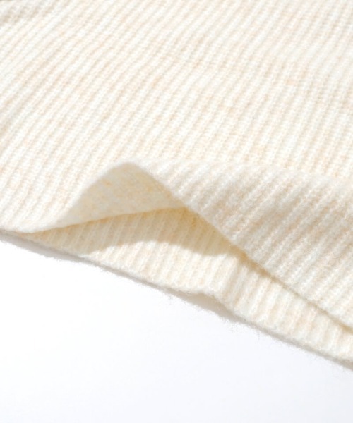 flower（フラワー）の「ウォーミーニットワンピース2（ワンピース・レディース・ホワイト/ブラウン・FREE）」の6枚目の写真