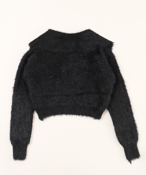 PHILLY（フィリー）の「【PHILLY】フェザータッチセーラーカーデ（カーディガン/ボレロ・レディース・ホワイト/ブラック・FREE）」の7枚目の写真